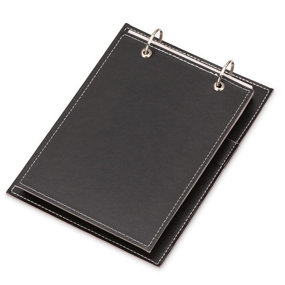 Bloco de Anotações Personalizado de Mesa 23,2 x 17 cm com Capa em Couro Sintético