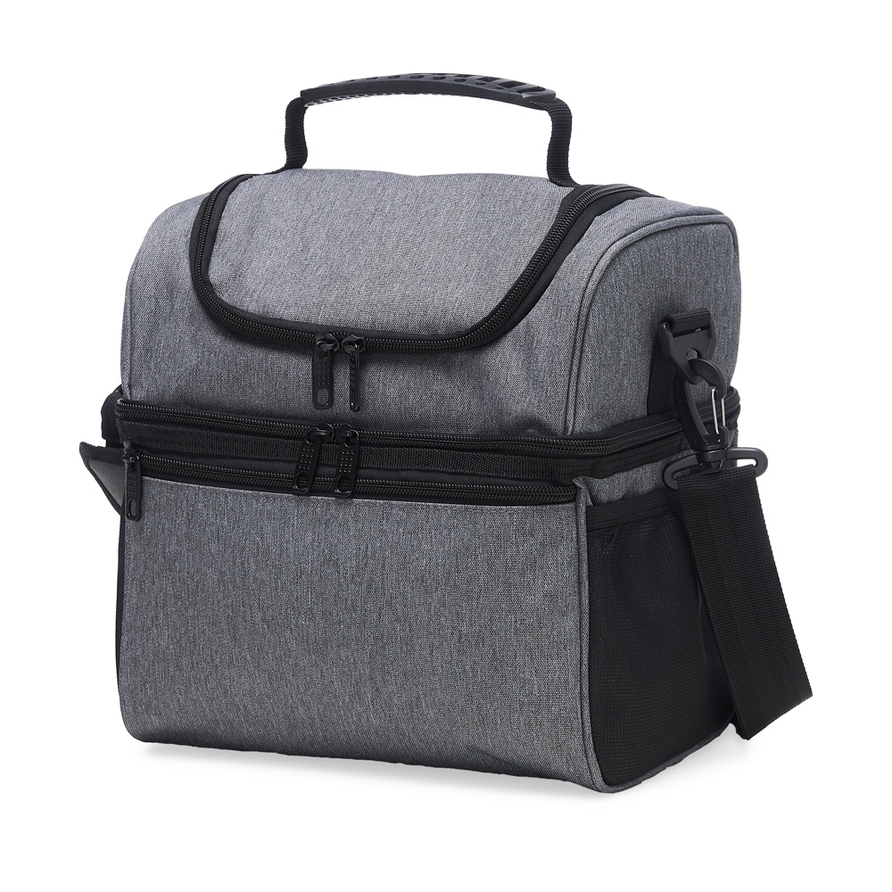 Bolsa Térmica Dupla de Nylon 12 Litros com Três Compartimentos Personalizada
