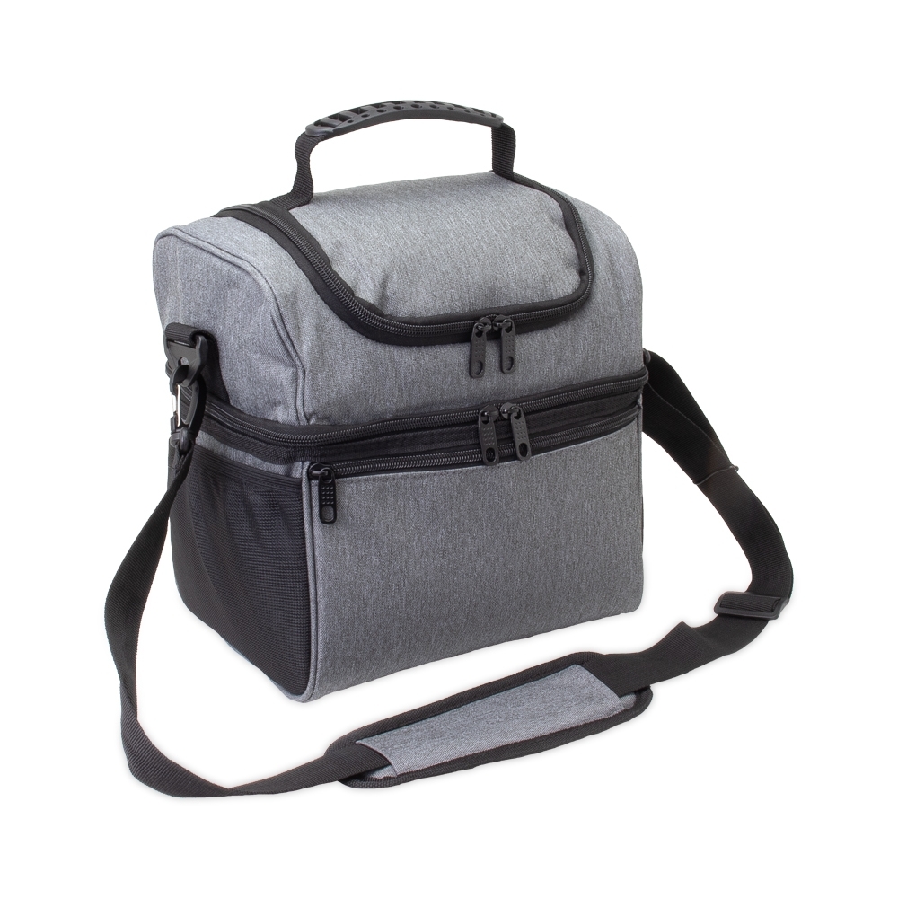 Bolsa Térmica Dupla de Nylon 12 Litros com Três Compartimentos Personalizada