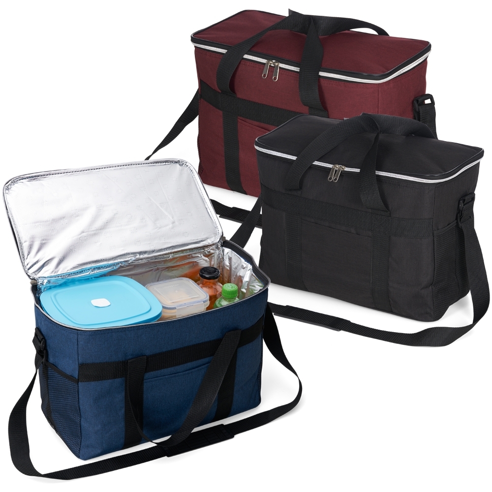 Bolsa Térmica em Poliéster Oxford 300D 31 Litros com Bolso Frontal