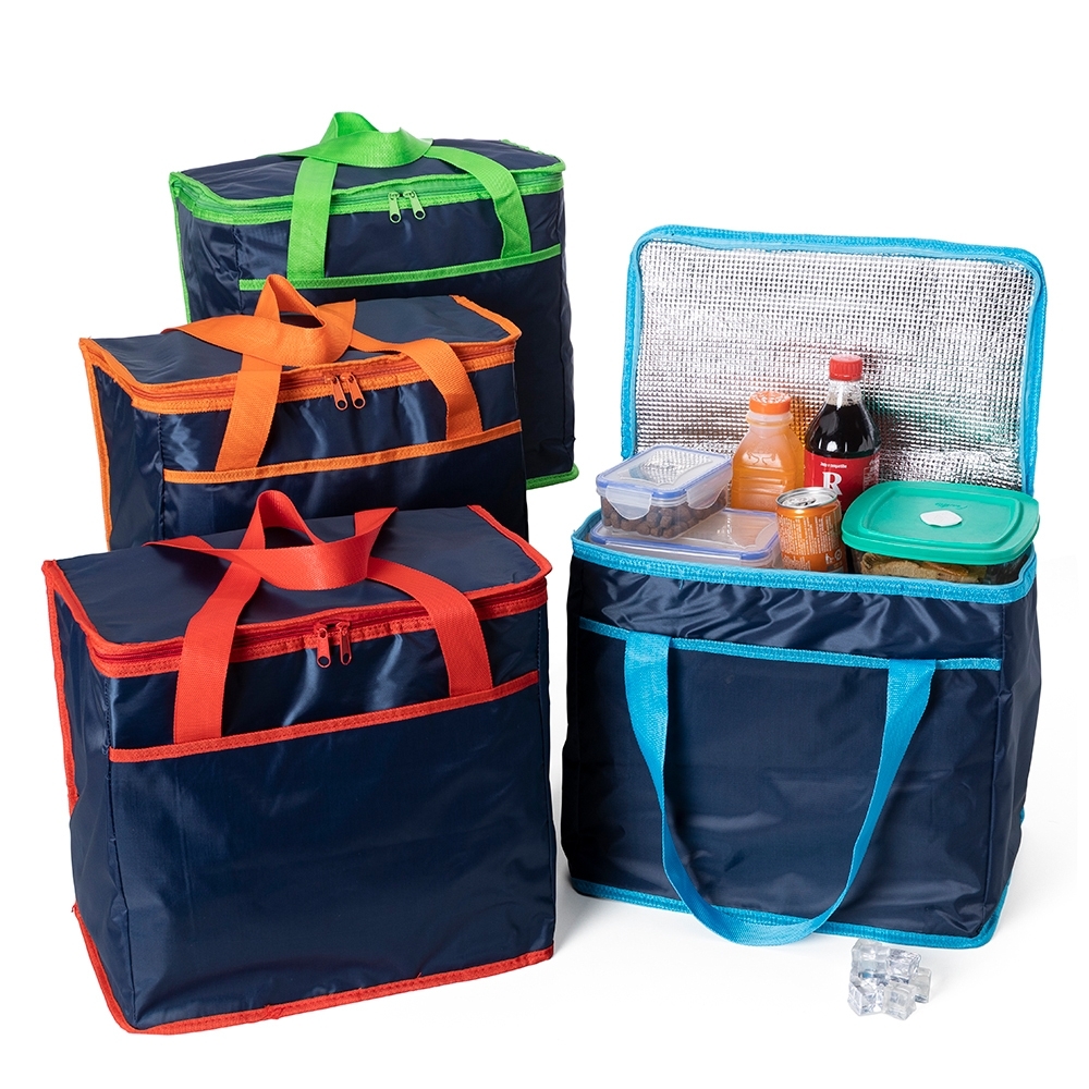 Bolsa térmica Personalizada 40 litros em poliéster 420D com bolso frontal