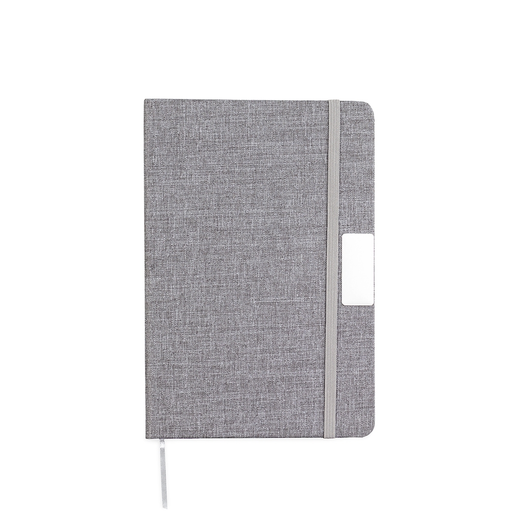Caderneta em Tecido de Algodão Personalizada 21 cm x 14, cm