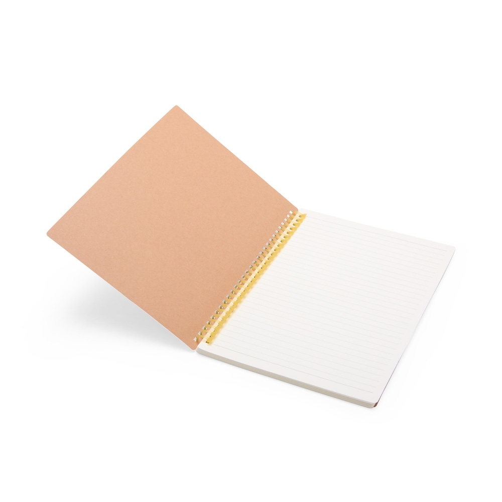 Caderneta Personalizada Capa Dura com Espiral 19 x 25,5 cm – 80 Folhas
