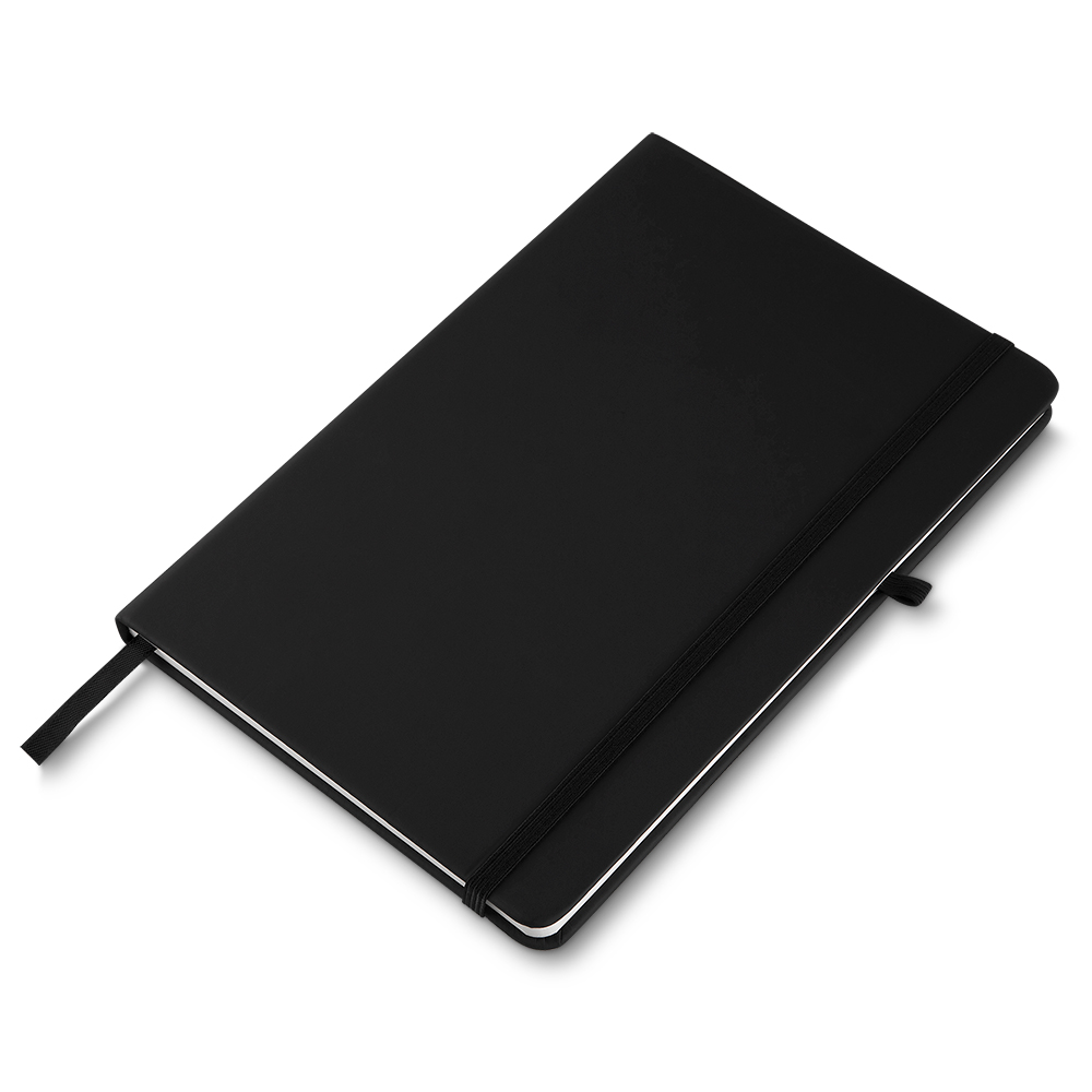 Caderno A5 Personalizado com Elástico e Suporte para Caneta