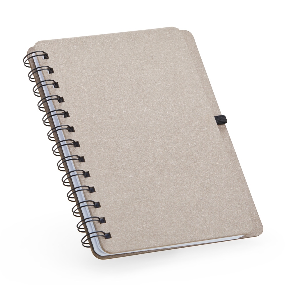 Caderno B6 Kraft Personalizado com Wire-O e Porta Caneta 17,5 x 13,5 cm – 70 Páginas