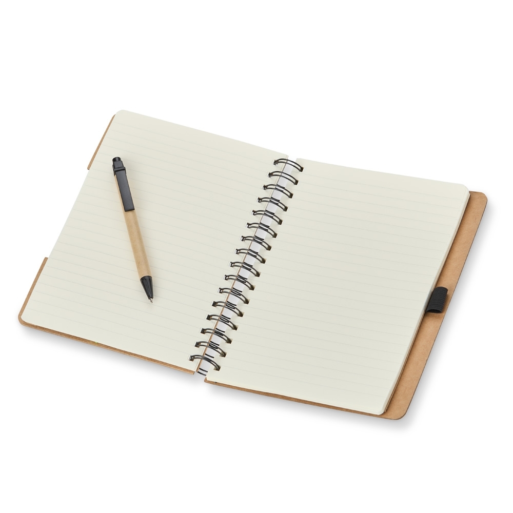 Caderno Ecológico com Autoadesivos e Caneta Personalizado