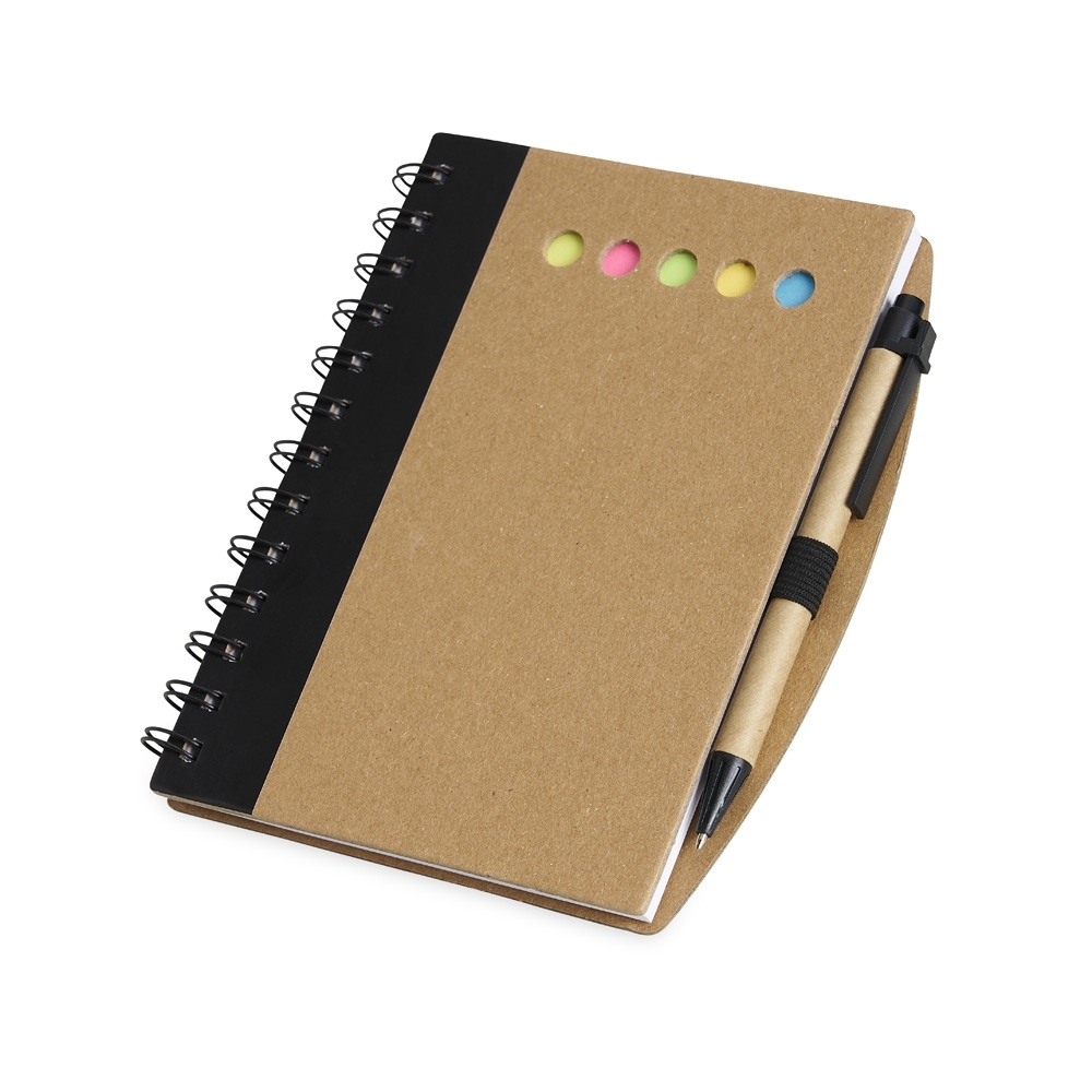 Caderno Ecológico Personalizado com Caneta e Blocos Autoadesivos