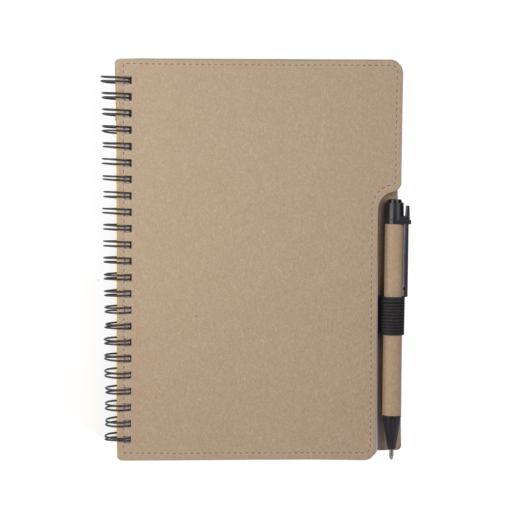 Caderno Ecológico Personalizado com Folhas Destacáveis e Caneta