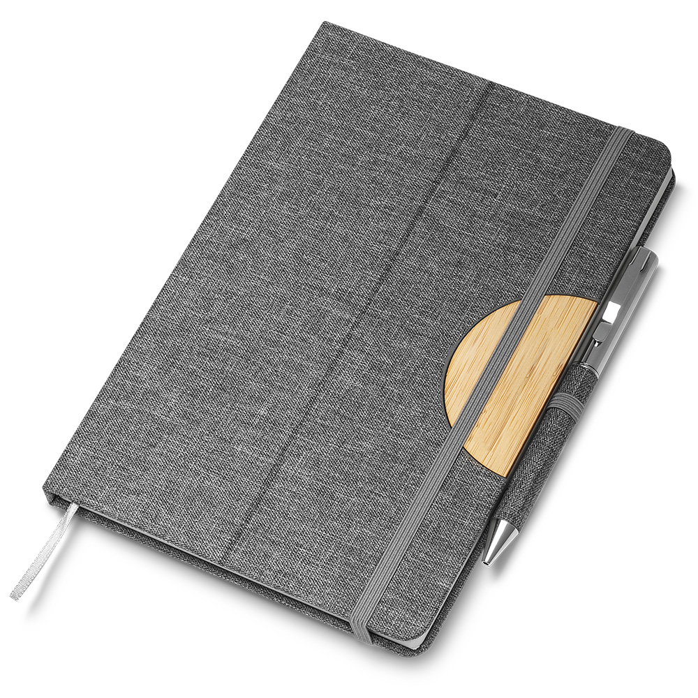 Caderno Personalizado com Suporte para Celular e Capa Reciclável