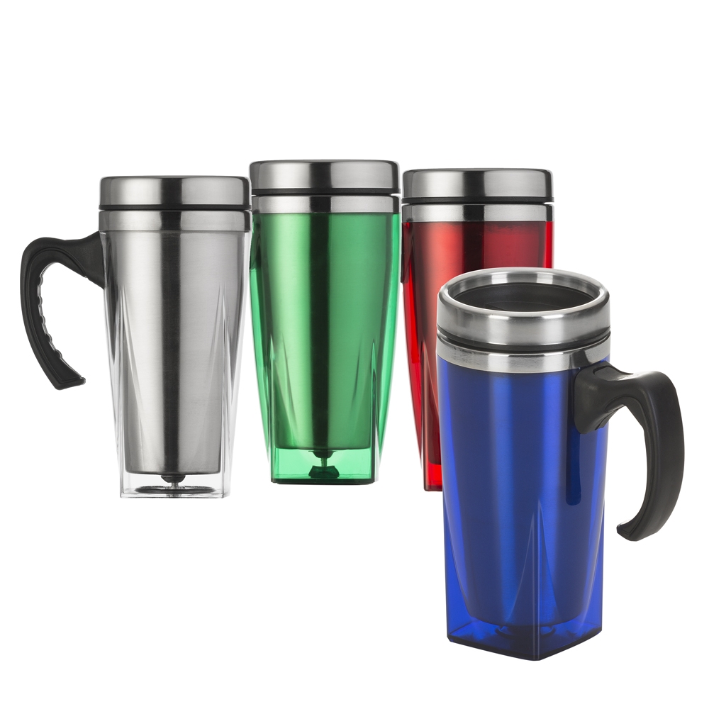 Caneca Acrílica 450ml com Compartimento em Inox Personalizada