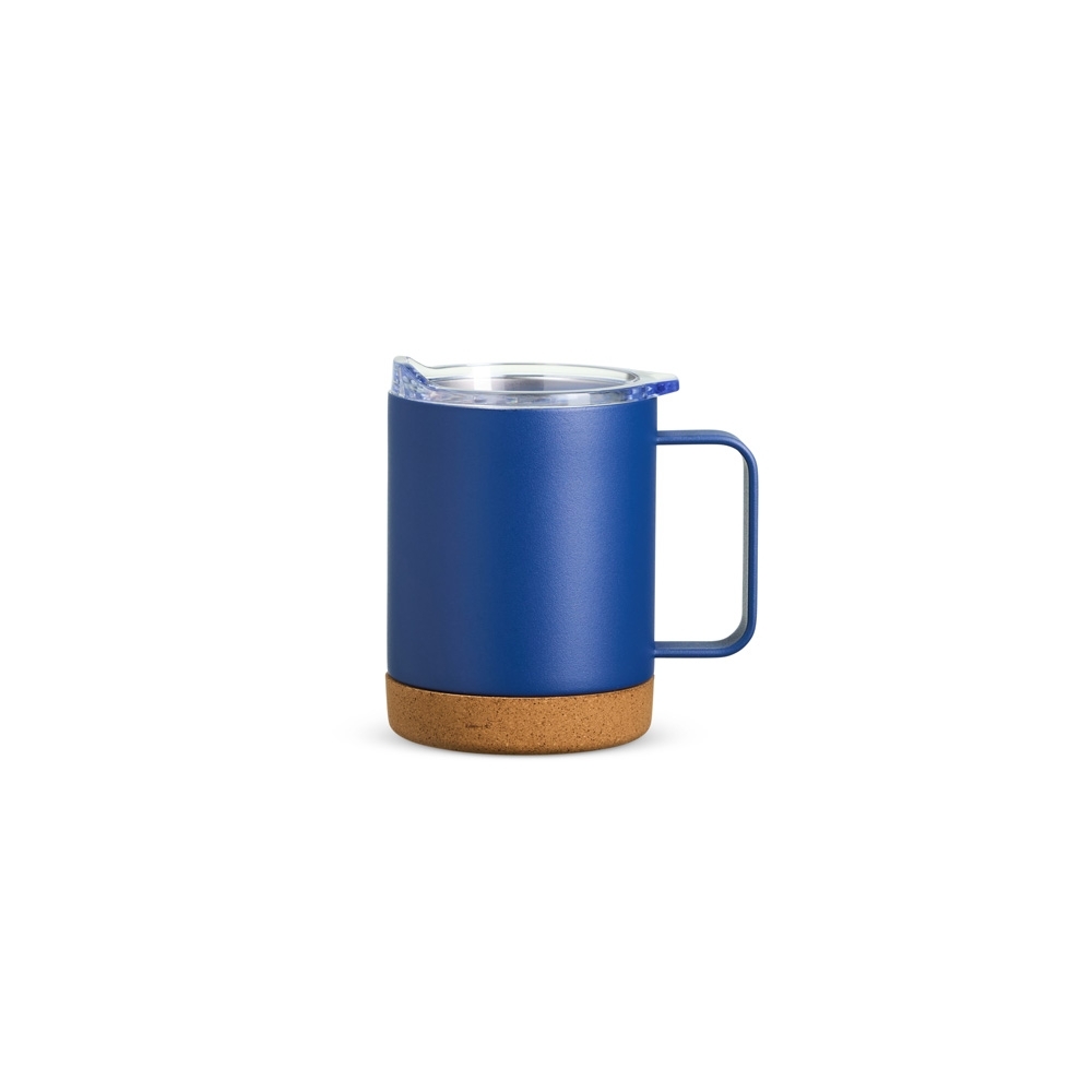 Caneca Térmica Inox 330ml com Pintura Eletrostática e Fundo em Cortiça