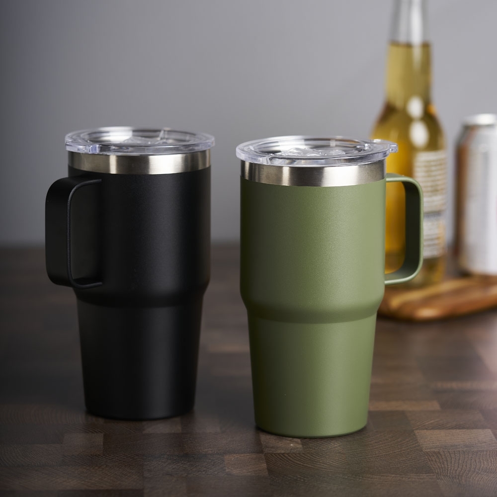 Caneca Térmica de Inox 700ml com Pegador Plástico Personalizada