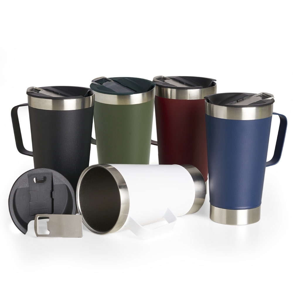 Caneca Térmica em Inox 500ml com Abridor Personalizada