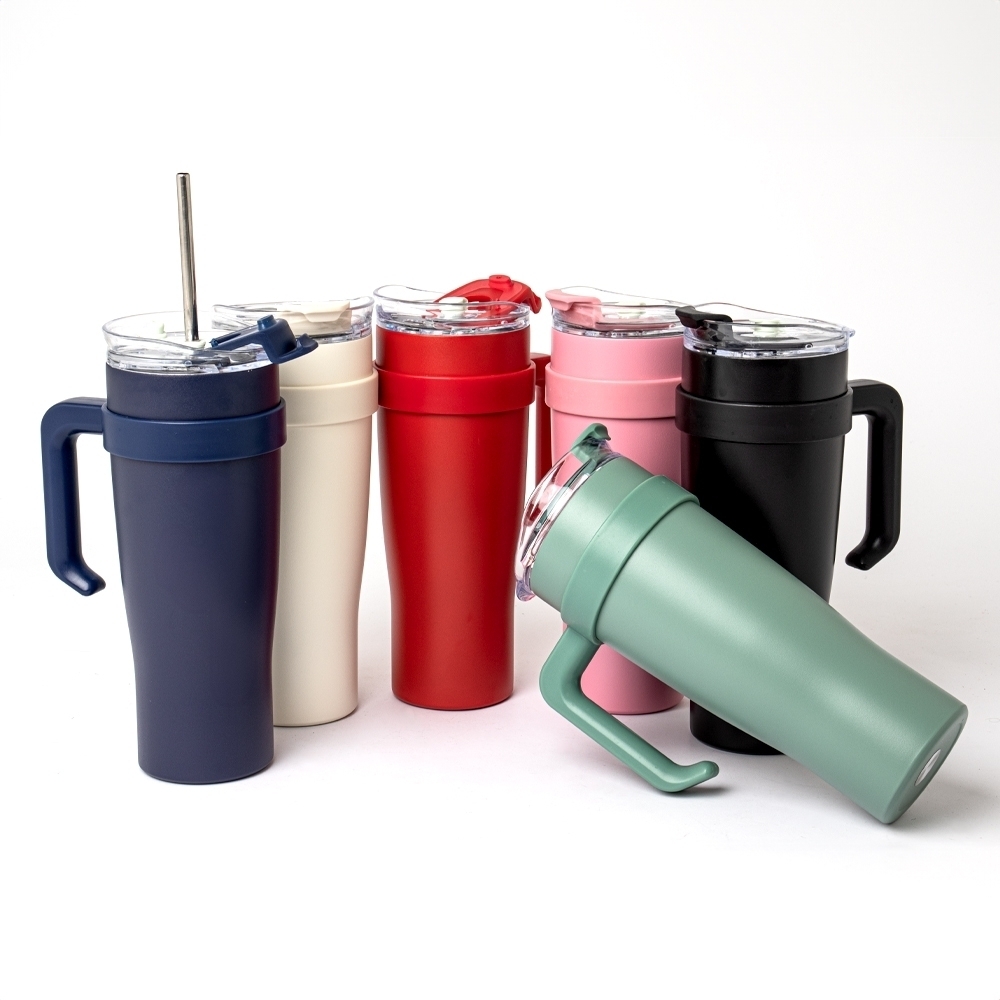 Caneca Térmica Inox 1,2L com Canudo Personalizada
