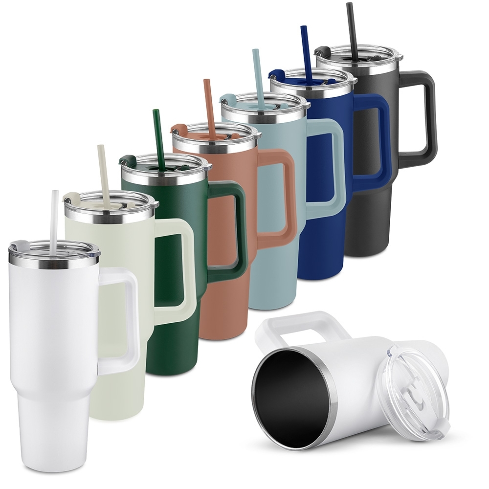 Caneca Térmica Inox 1,3 Litro com Canudo Personalizada