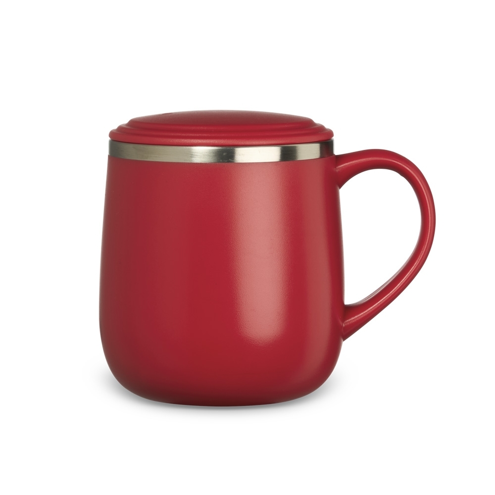 Caneca Plástica 370ml com Parede Dupla em Inox Personalizada