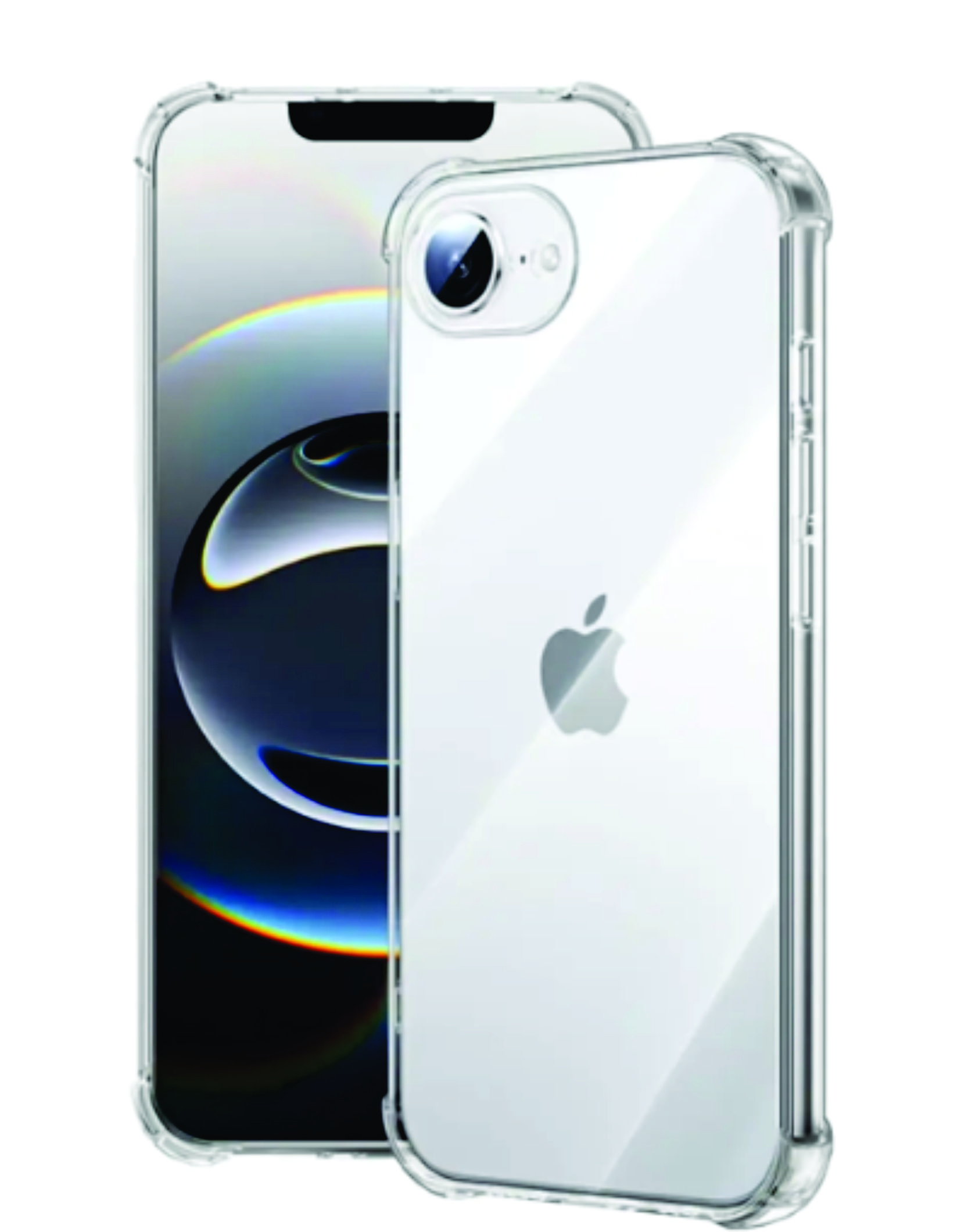 Capa Capinha Transparente Para iPhone 16e Case Com Bordas Anti Impacto