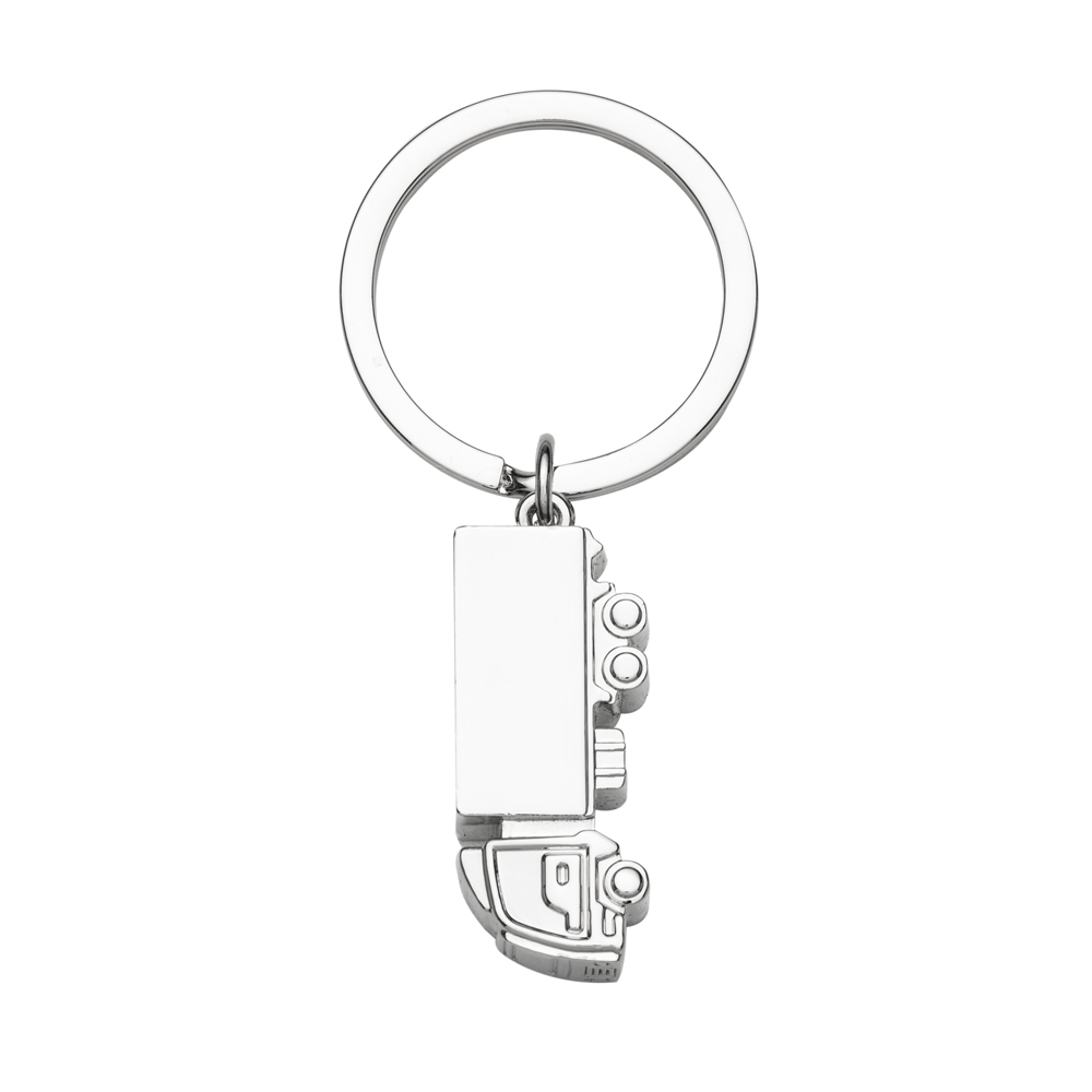 Chaveiro Metálico Caminhão 1,7 x 4,1 cm com Argola Personalizado