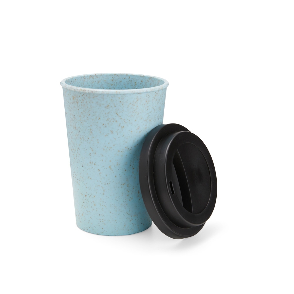 Copo em Fibra de Arroz e Polipropileno 450 ml com Tampa Personalizado