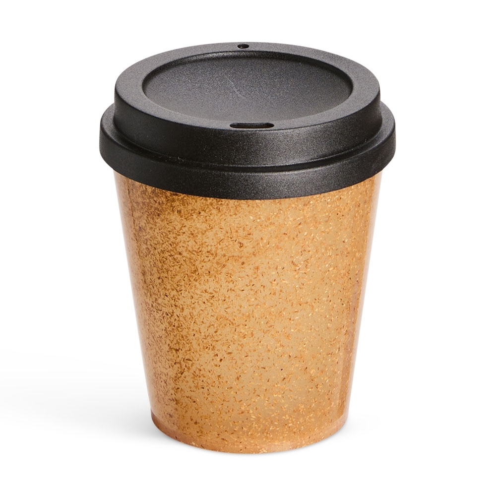 Copo em Fibra de Coco 350 ml com Tampa Personalizado