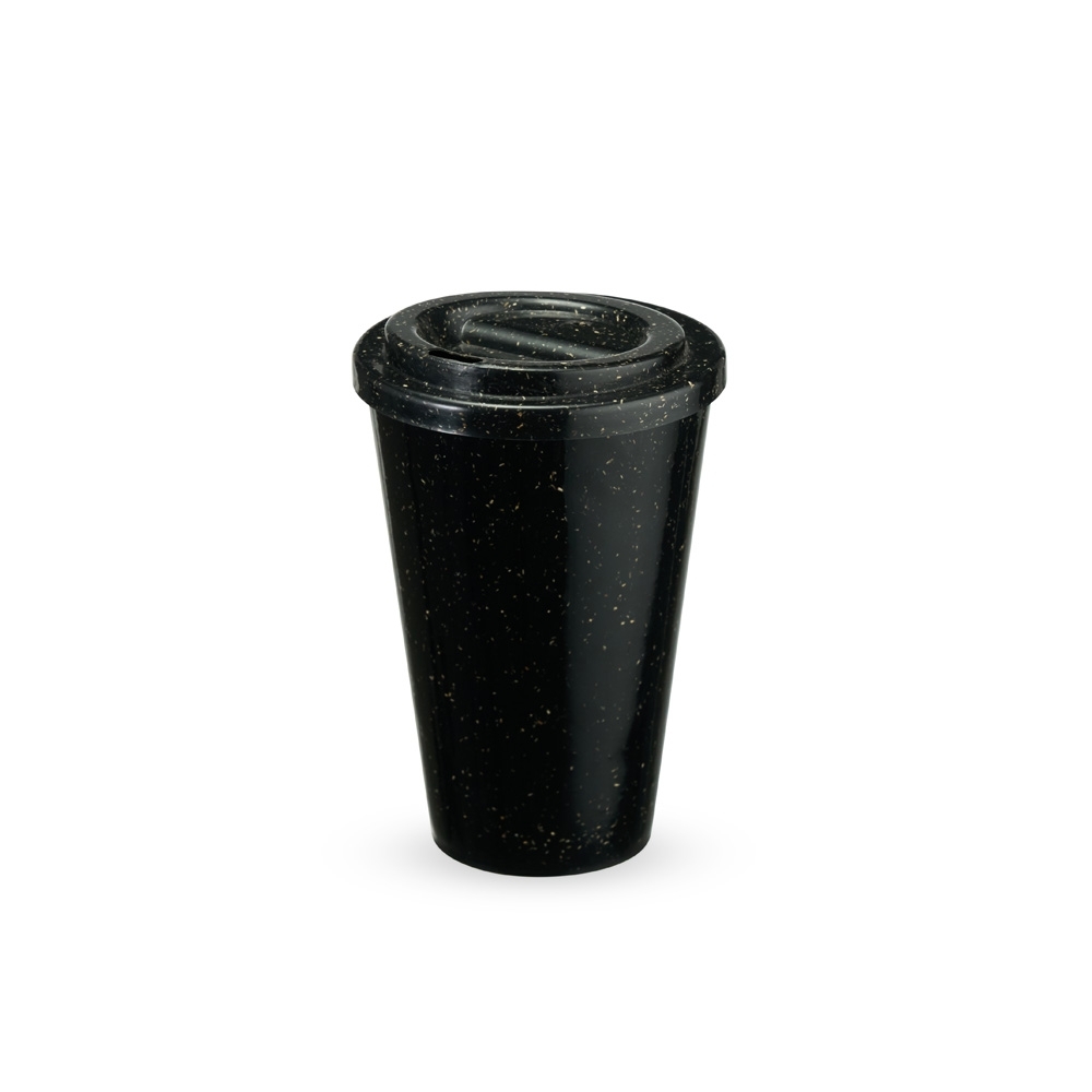 Copo em Fibra de Madeira 450 ml com Tampa Personalizado
