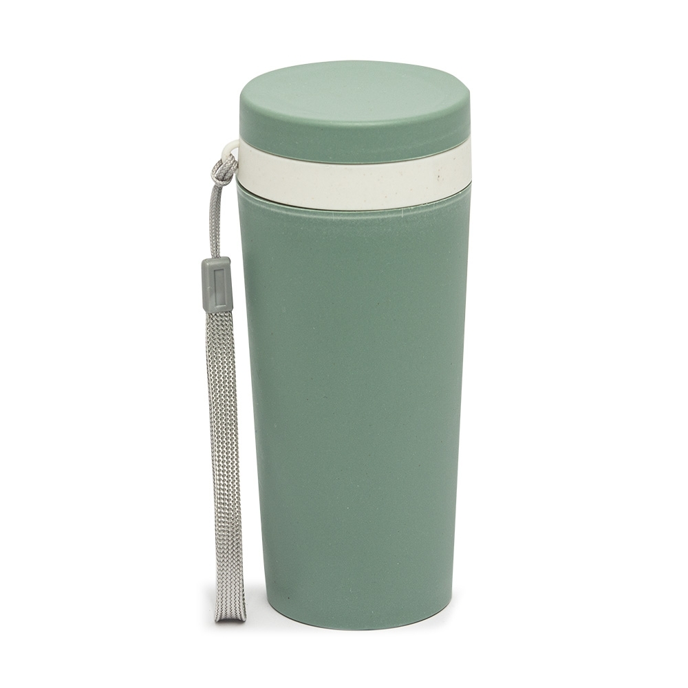 Copo Isotérmico em Fibra de Bambu 350 ml com Alça Personalizado