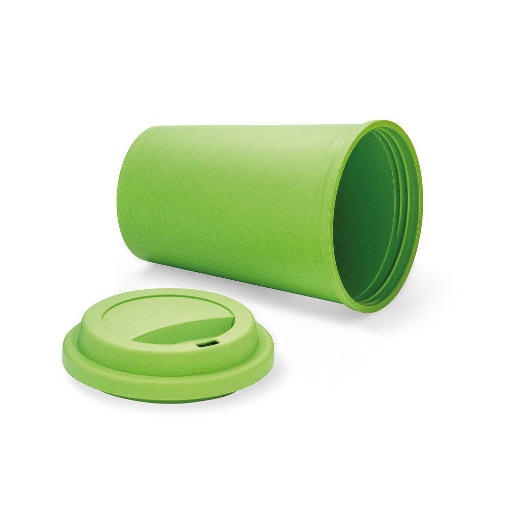 Copo para viagem em fibra de bambu (60%) e PP (40%) (450 mL)