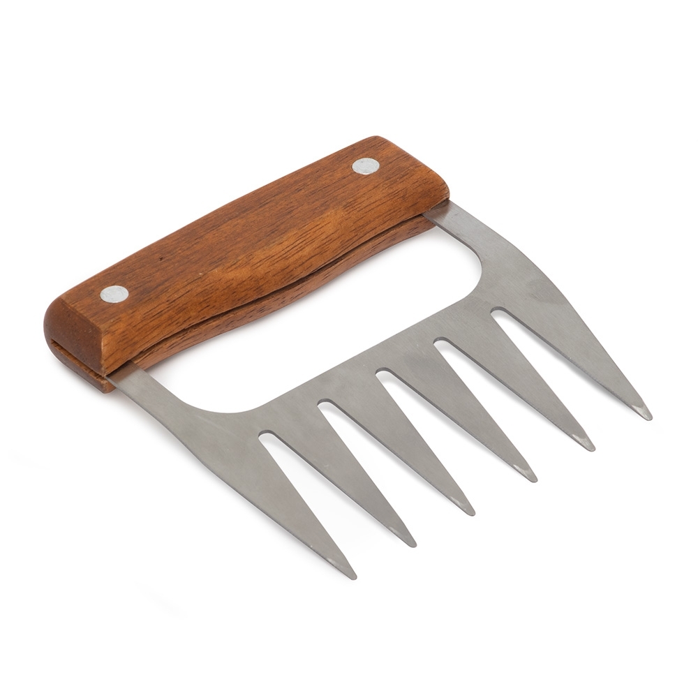 Garra para Churrasco Personalizada em Inox com Cabo de Madeira