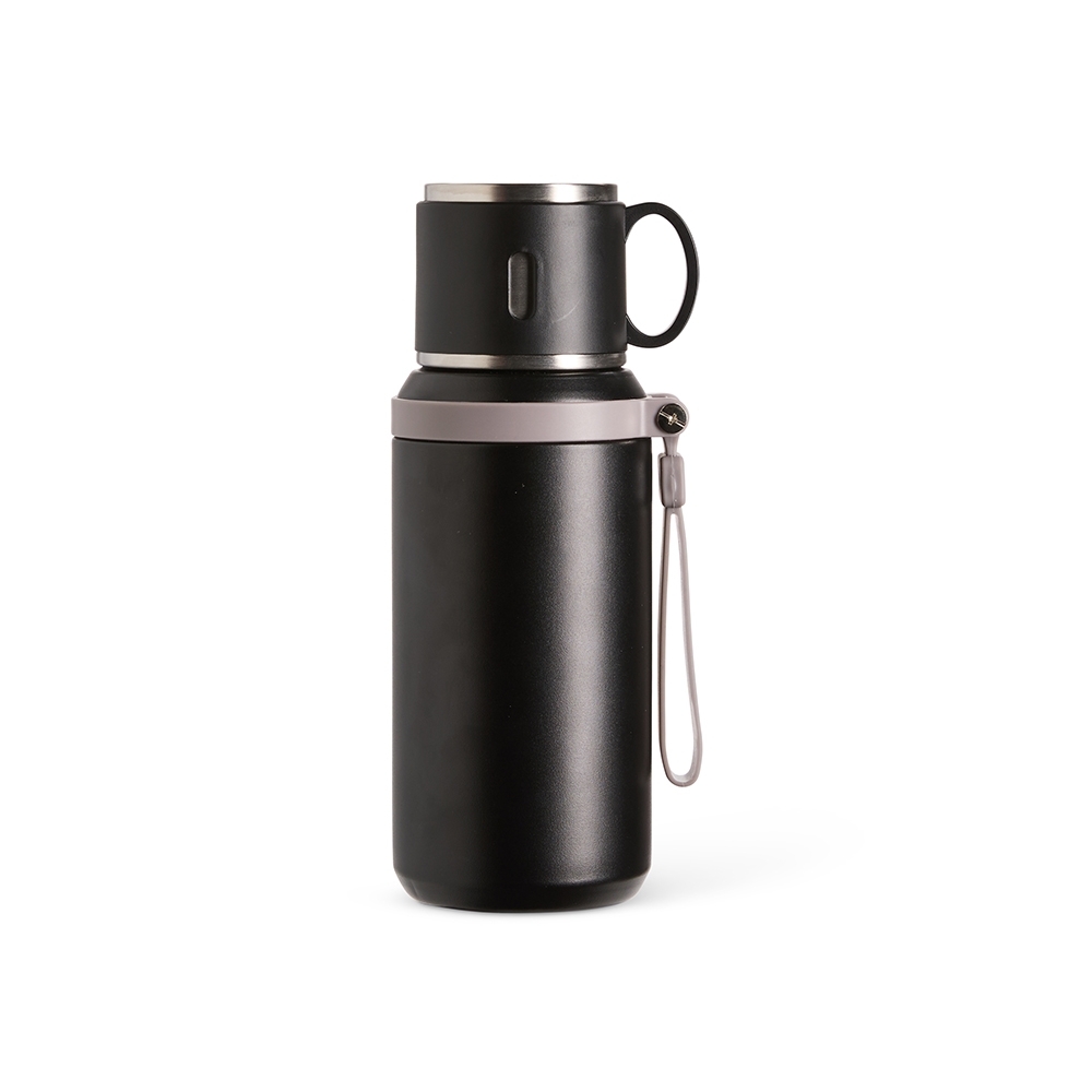 Garrafa Térmica Inox Personalizada 600ml com Infusor e Tampa Caneca