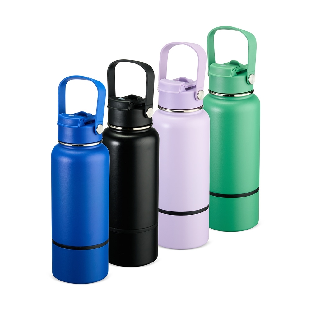Garrafa Térmica Inox Personalizada 700ml com Canudo e Alça
