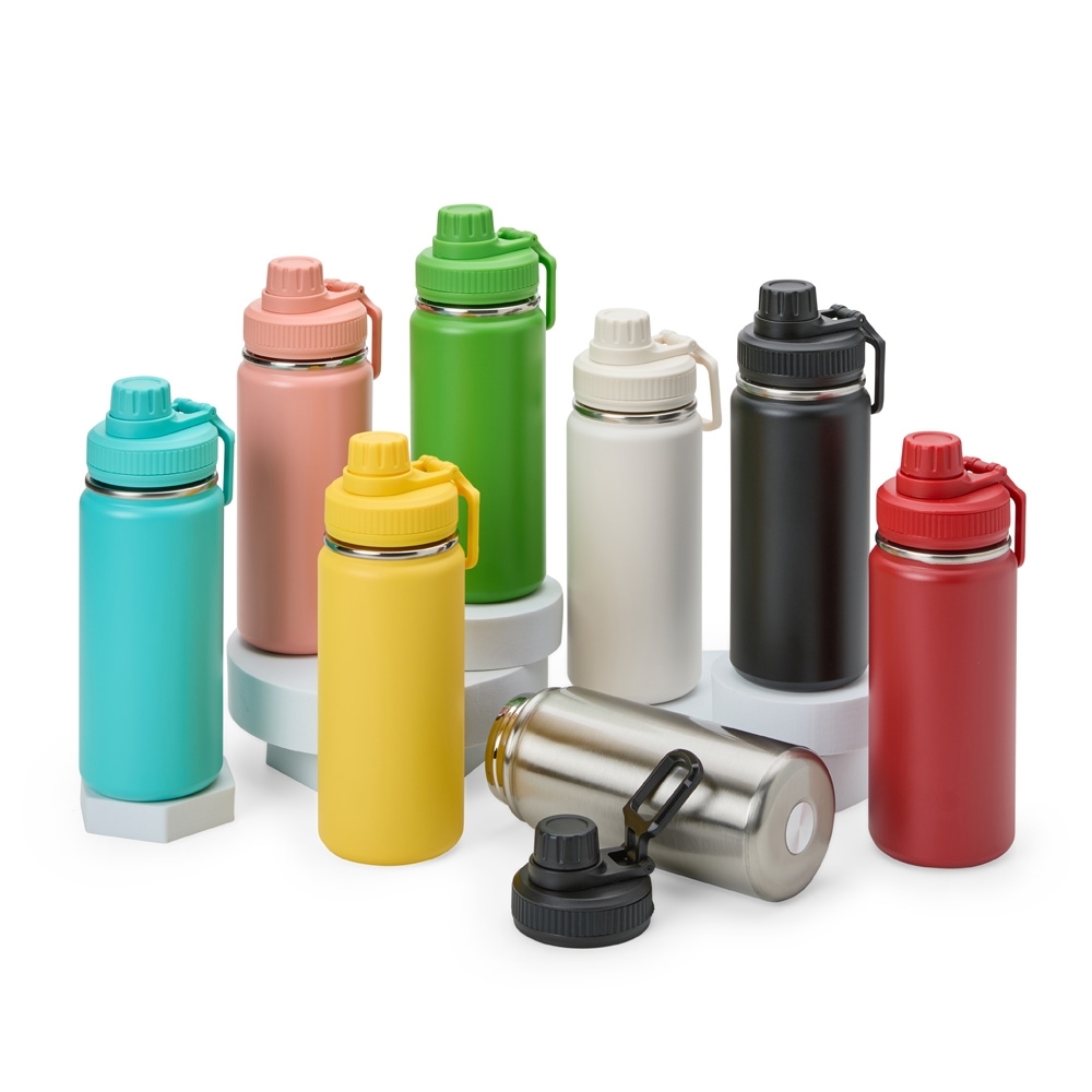 Garrafa Térmica Personalizada em  Inox 550ml  com Alça Retangular