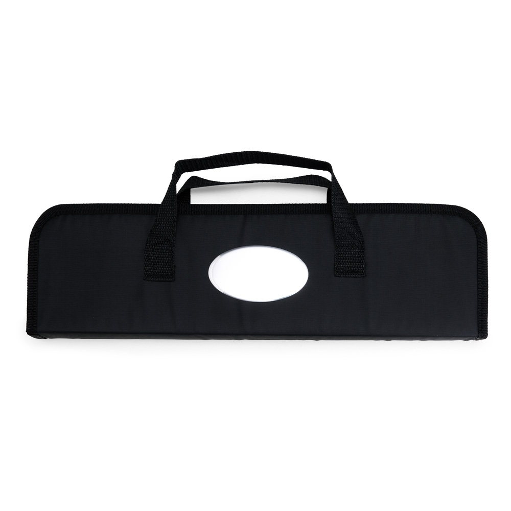 Kit Churrasco Personalizado 5 Peças em Inox com Estojo de Nylon