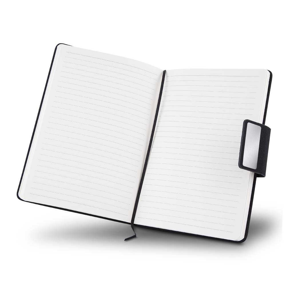 Kit Escritório Personalizado A5 com Caderno em PU e Caneta com Fibra Natural