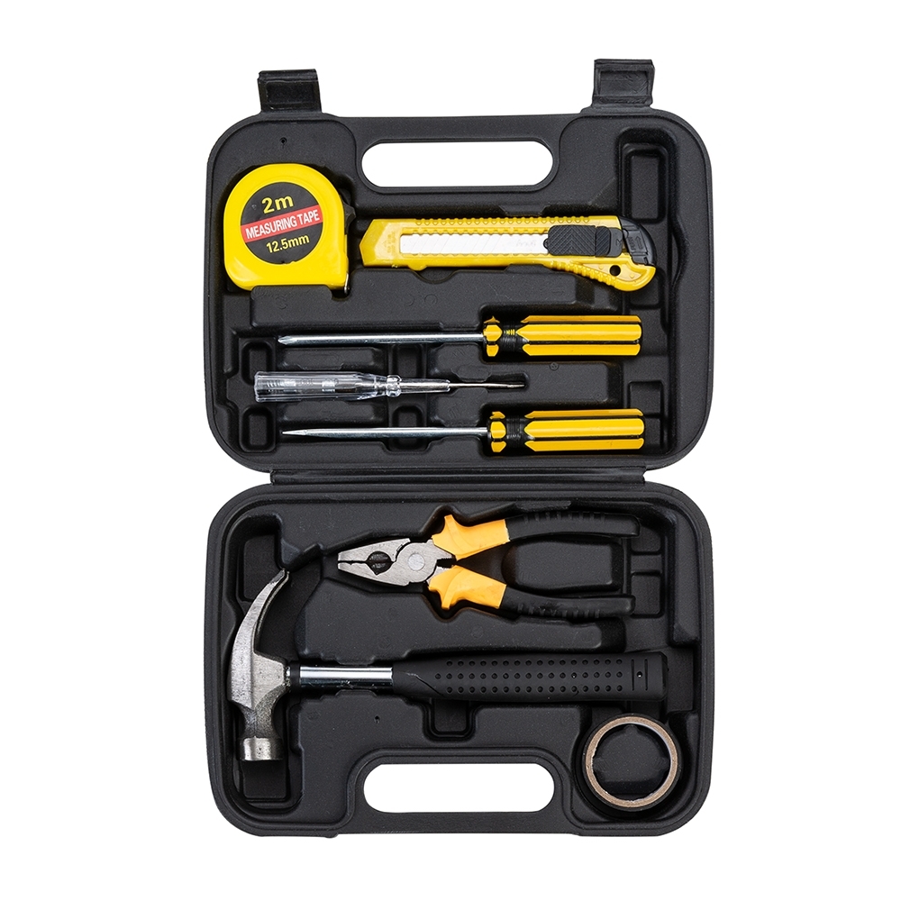 Kit Ferramentas Personalizado 8 Peças em Estojo Plástico com Dupla Trava