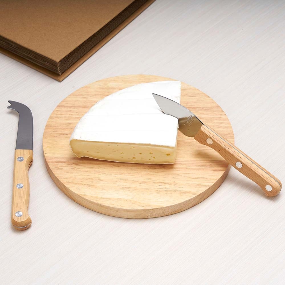 Kit Queijo 3 Peças em Estojo Kraft Personalizado