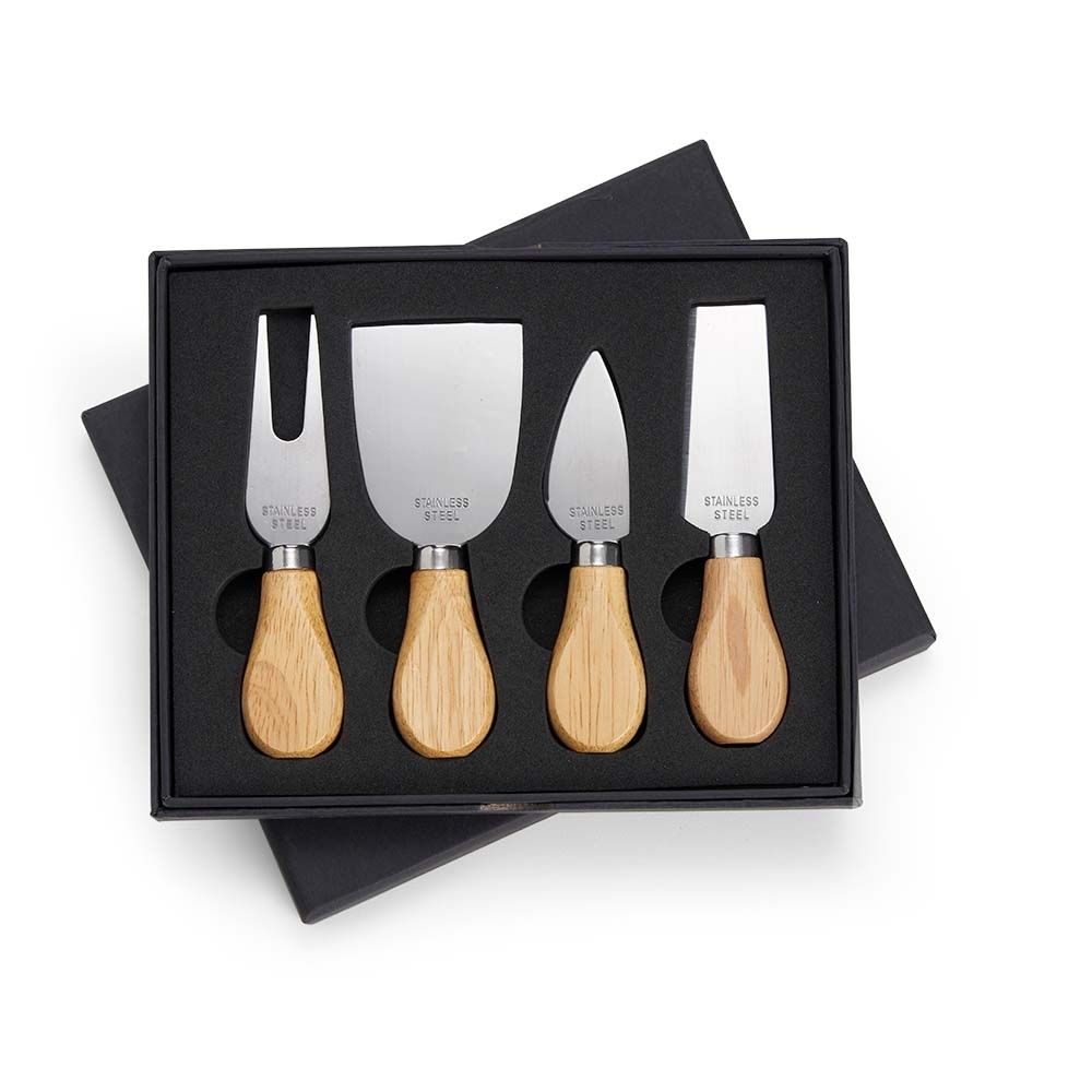 Kit Queijo 4 Peças em Estojo Personalizado