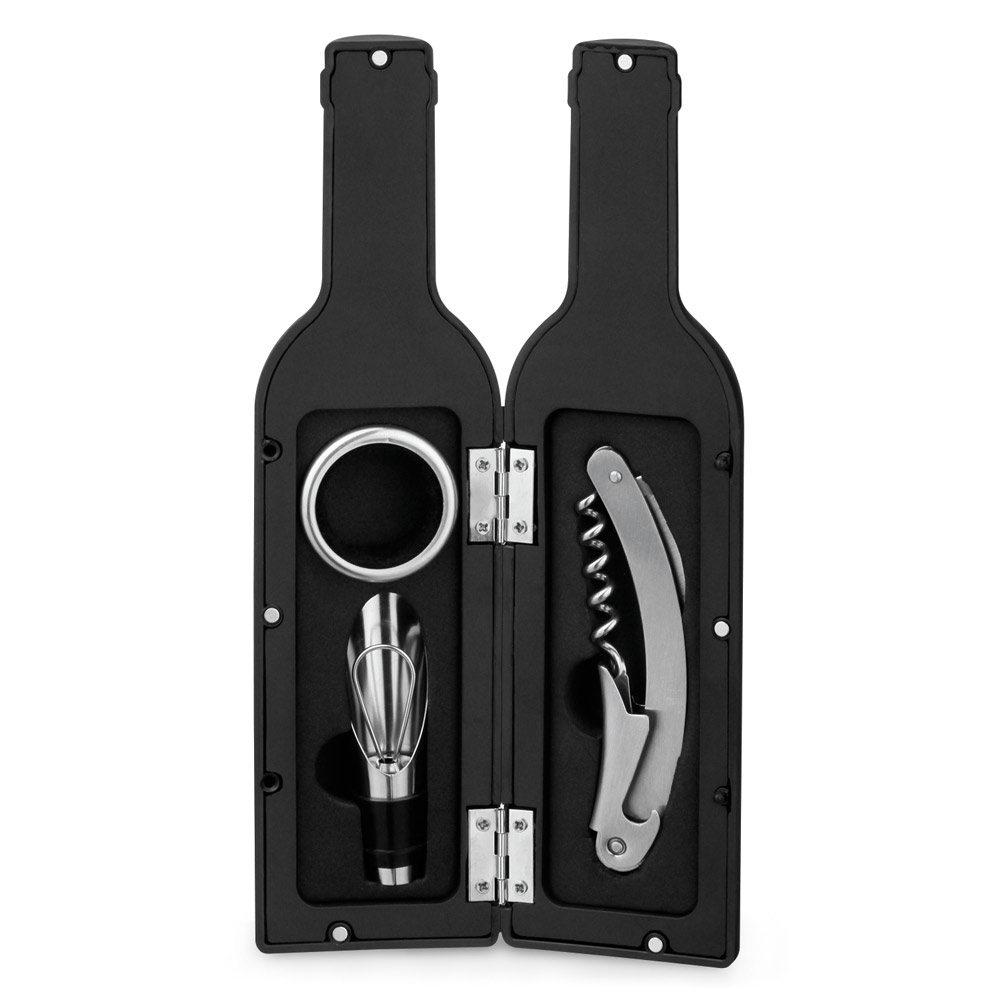 Kit Vinho 3 Peças em Metal VINET Personalizado