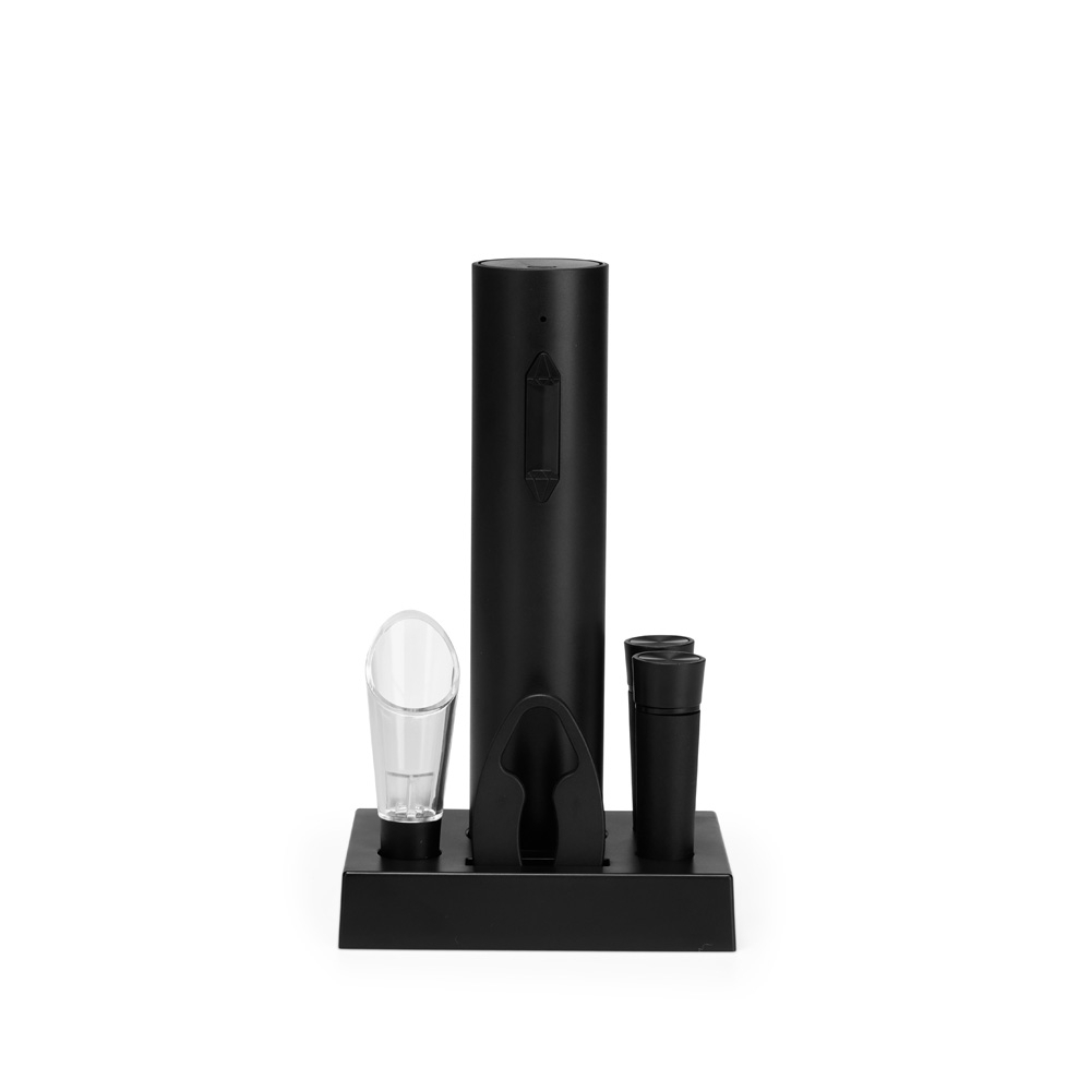 Kit Vinho Elétrico 6 Peças com Saca-Rolhas Recarregável USB-C Personalizado