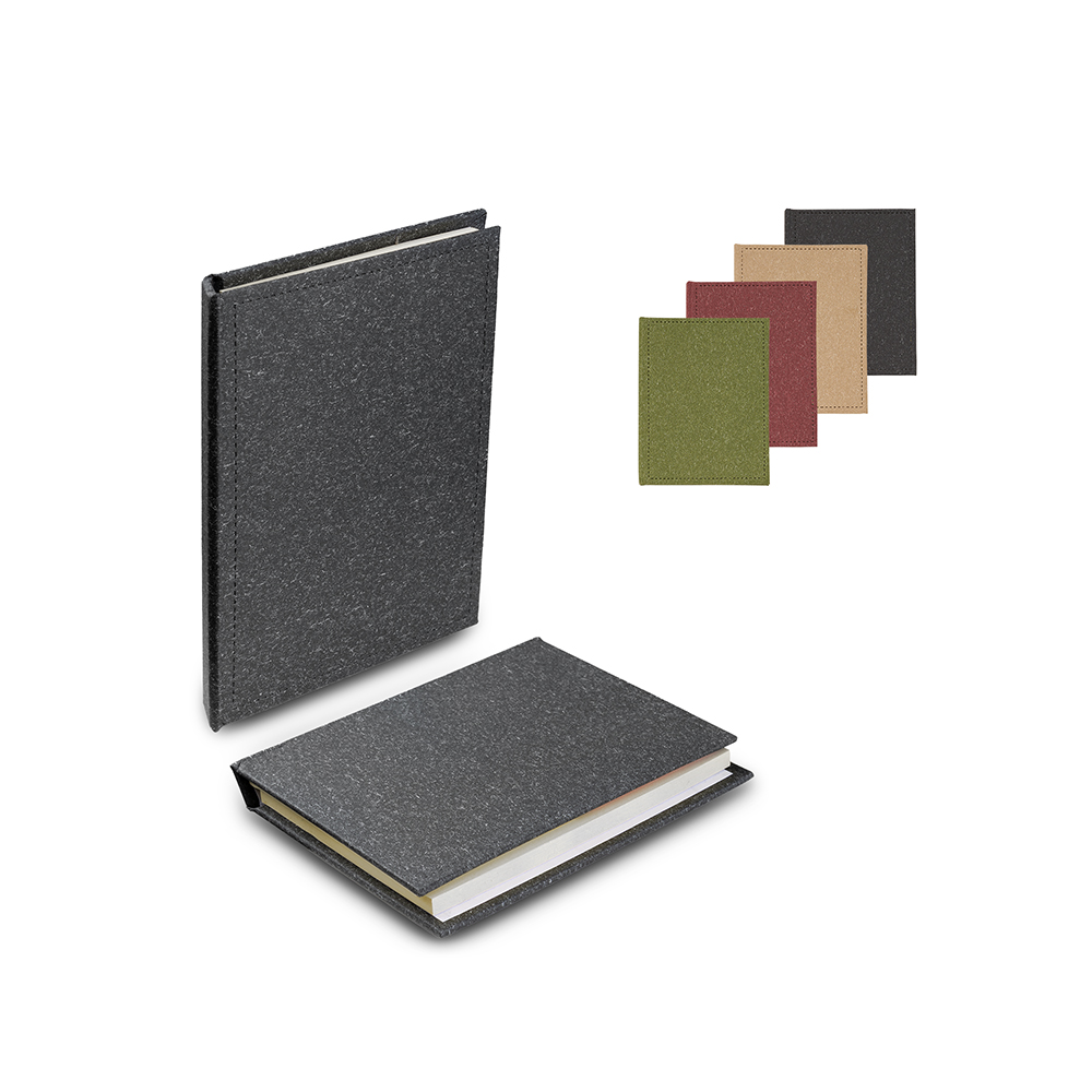 Mini Caderno com Sticky Notes 50 Folhas Capa Dura Personalizado