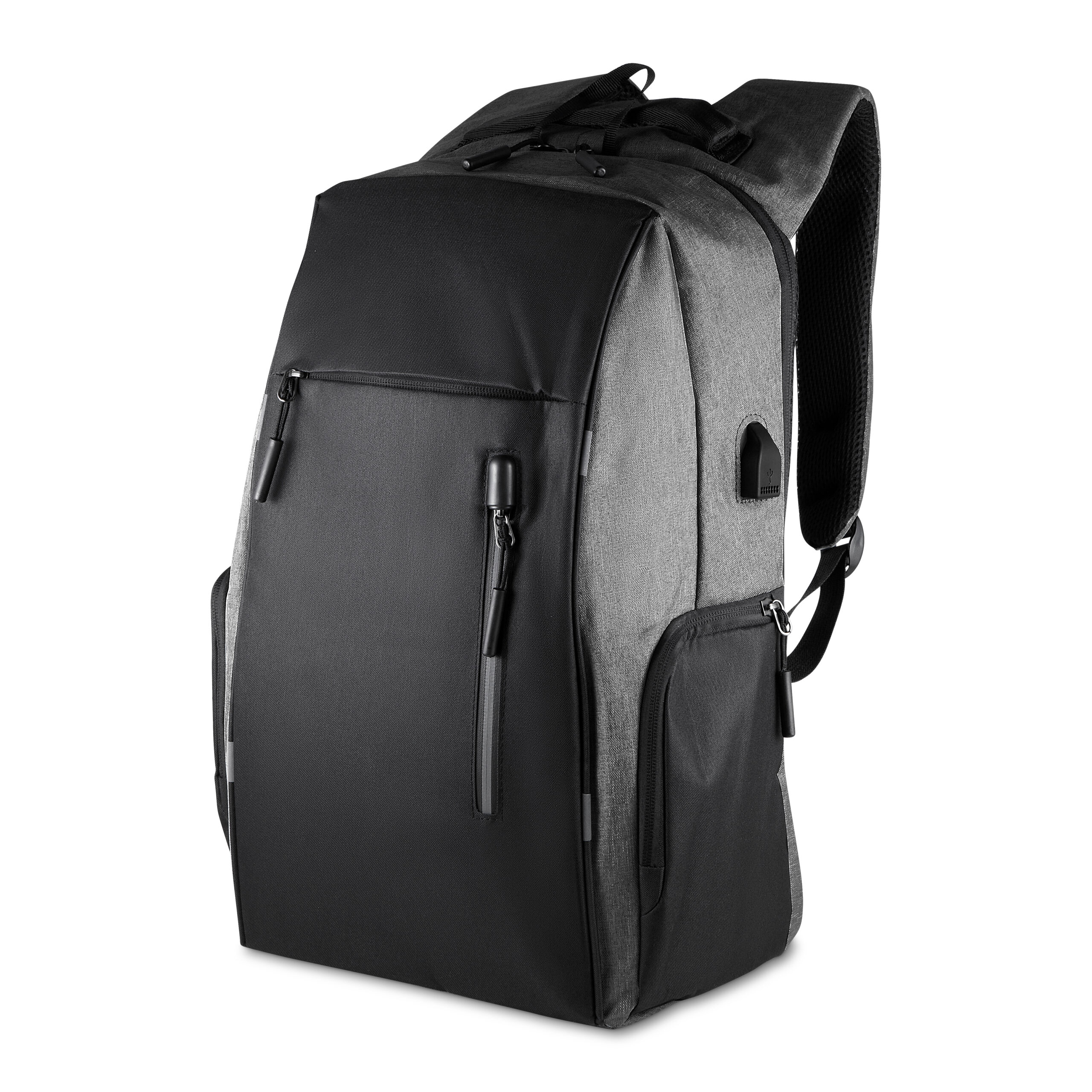 Mochila em Poliéster 300D 24L com USB e Notebook 15,6” Personalizada