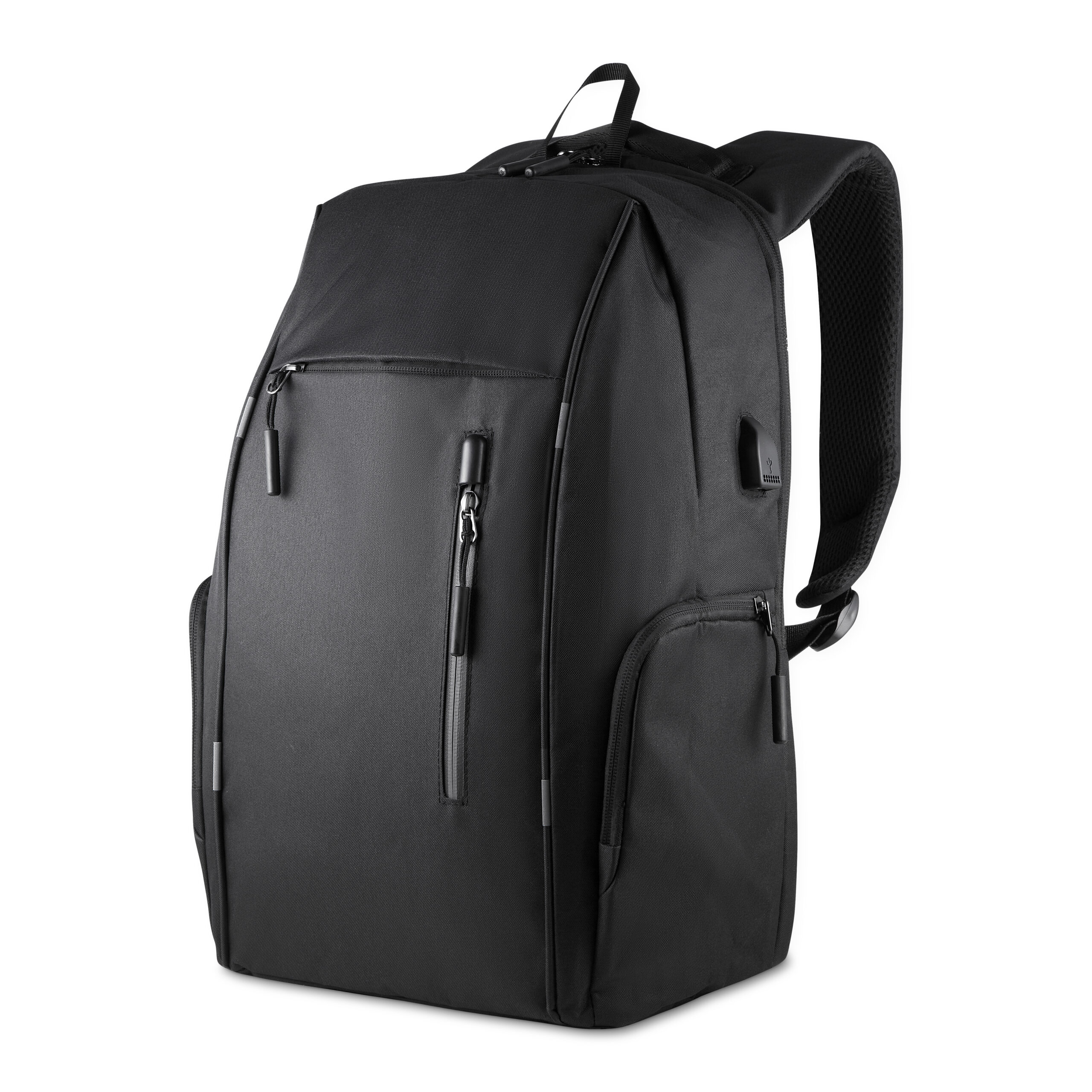 Mochila em Poliéster 300D 24L com USB e Notebook 15,6” Personalizada