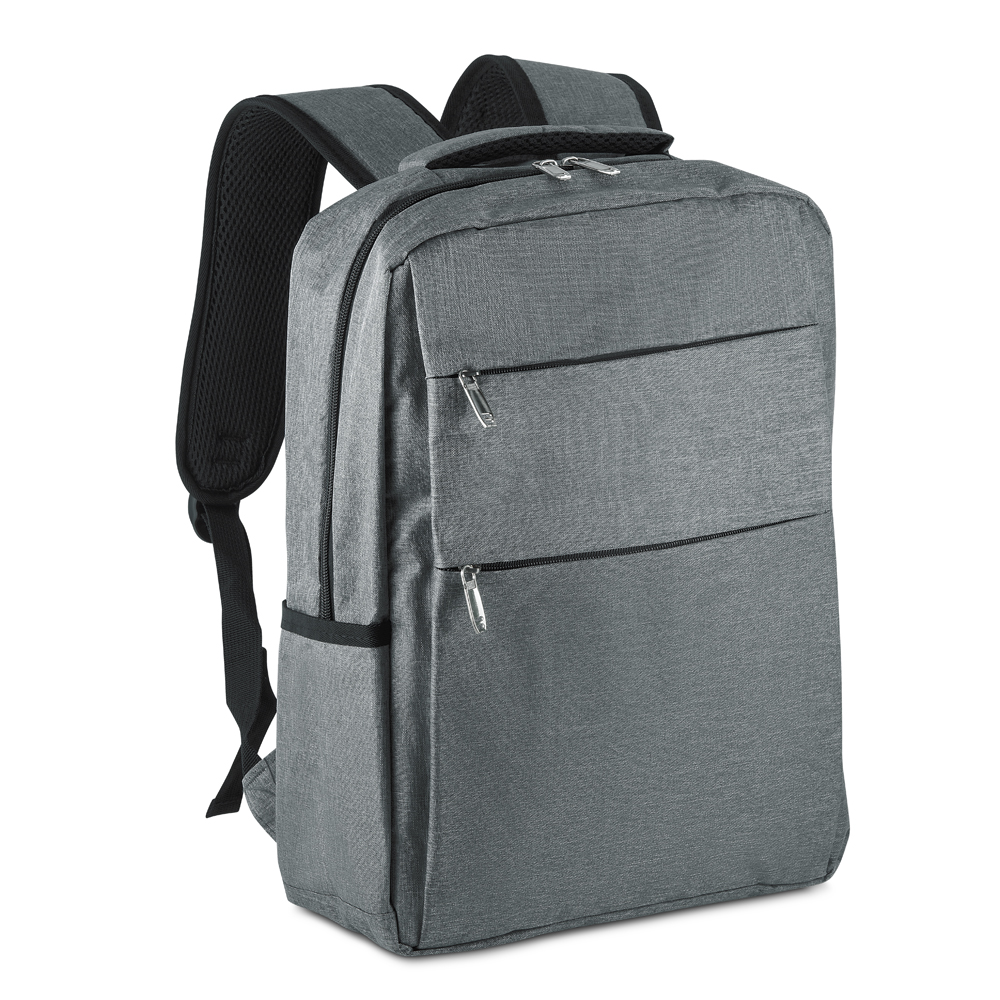 Mochila para Notebook 15,6” em Poliéster 600D com 3 Bolsos Frontais