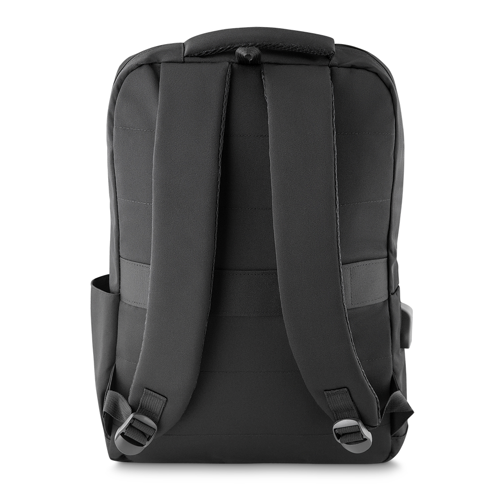 Mochila para Notebook 15,6” em Poliéster 600D com USB e Áudio P2