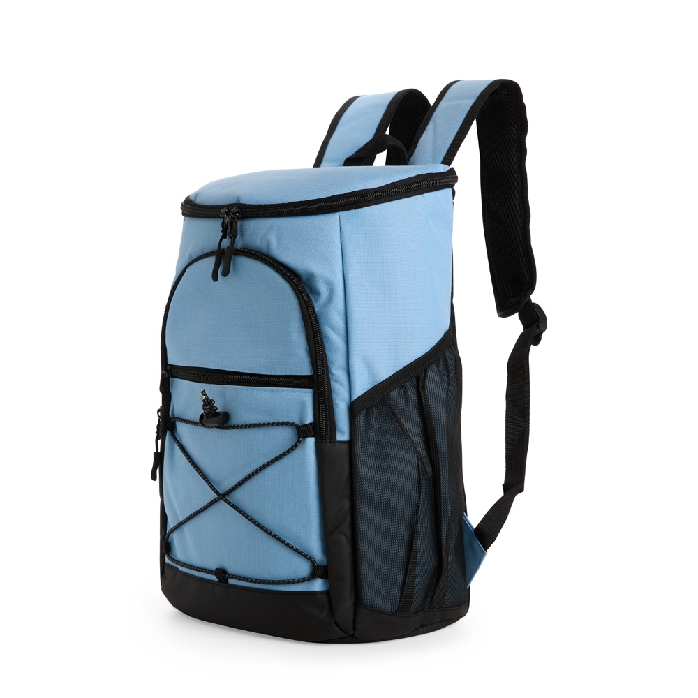 Mochila térmica Personalizada 13 litros em poliéster impermeável com compartimentos em PEVA e alças acolchoadas respiráveis