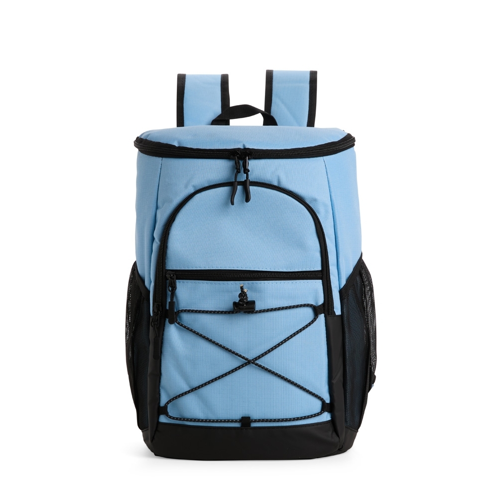 Mochila térmica Personalizada 13 litros em poliéster impermeável com compartimentos em PEVA e alças acolchoadas respiráveis