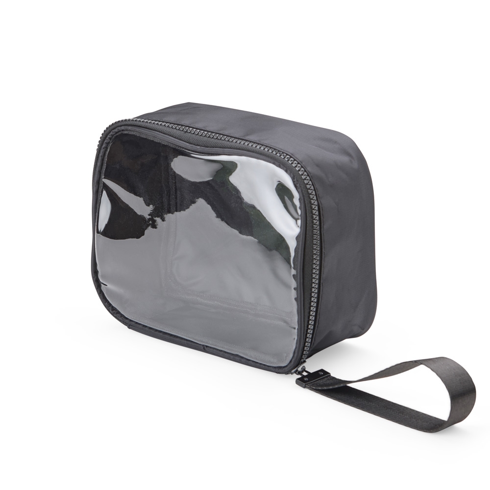 Nécessaire Compacta em Nylon com Viseira Transparente Personalizada