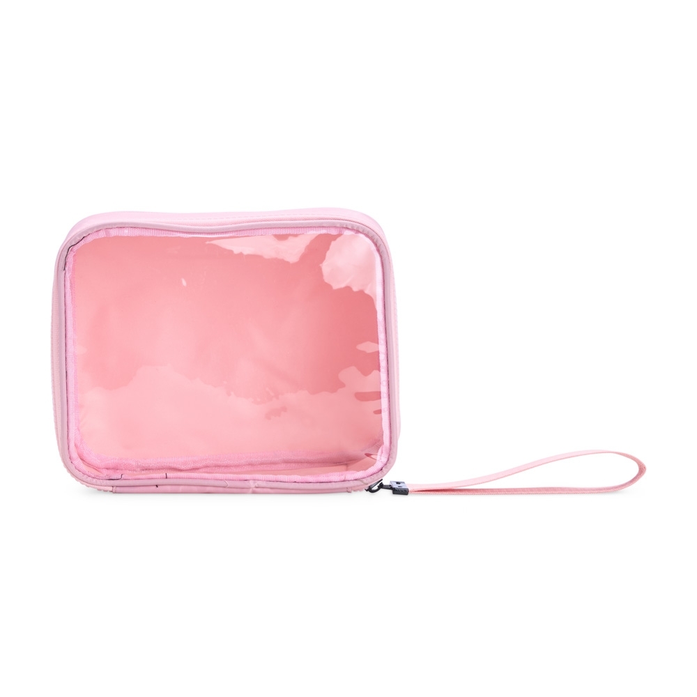 Nécessaire Compacta em Nylon com Viseira Transparente Personalizada