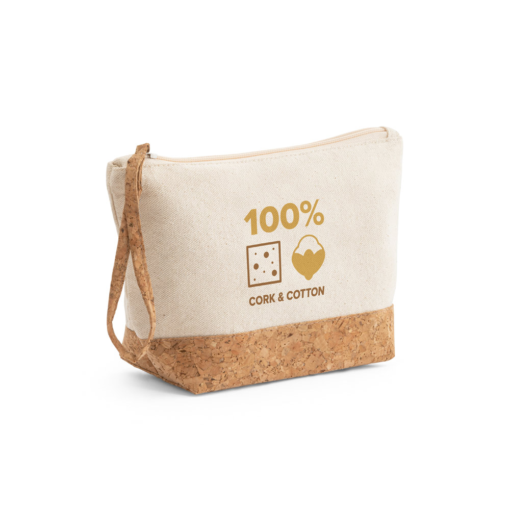 Necessaire Personalizada em Algodão com Cortiça