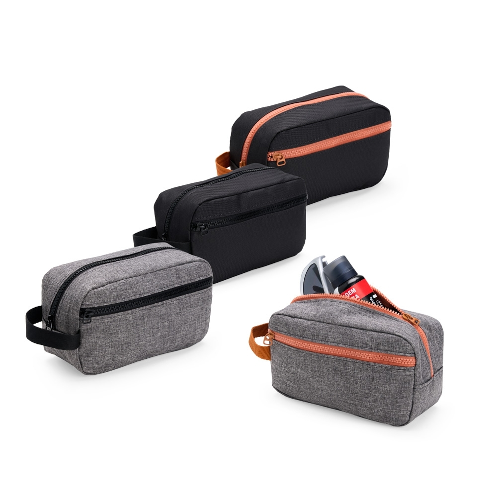 Nécessaire em Poliéster com Bolso Frontal Personalizada