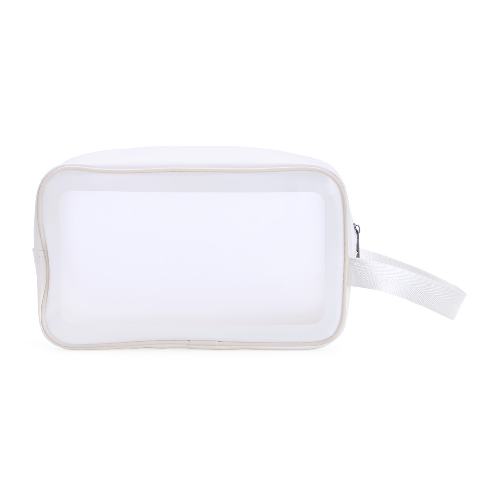 Nécessaire Impermeável em PVC e PU com Alça Lateral Personalizada